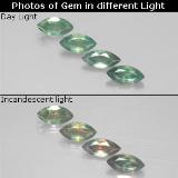 0.6 carat Green/Red Marquise Facet Alexandrite 5x2.5