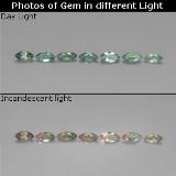 0.9 carat Green/Red Marquise Facet Alexandrite 5x2.5mm