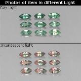 4mmx2mm Alexandrite 0.7ct Marquise Facet in Green/Red