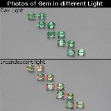 1.5 carat Green/Red Oval Facet Alexandrite 3.5x2.5