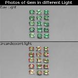 1.5 carat Green/Red Oval Facet Alexandrite 3.5x2.5mm