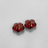 4 ct Transparent/Translucent Flower Cut Almandine Garnet 7x7