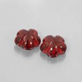 3 carat Deep Red Flower Cut Almandine Garnet 7x7