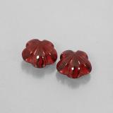 7x7 Flower Cut Almandine Garnet 3ct