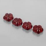 7x7mm Flower Cut Almandine Garnet 7ct