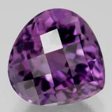 12.5x12.5mm Amethyst 7ct Pear Checkerboard in Violet