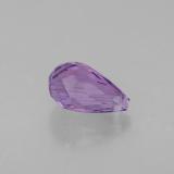 1.5 carat Violet Briolette with Hole Amethyst 8.5mm