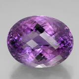 50 ct IF Oval Checkerboard Amethyst 26mm x 20.5