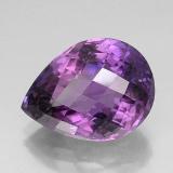 23mm x 17mm Pear Checkerboard Amethyst 25ct