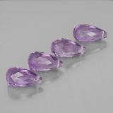 9 mm Briolette with Hole Amethyst 6ct