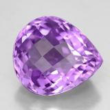 7 ct VVS-VS Pear Checkerboard Amethyst 13.5mmx11.5mm
