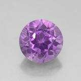 3 carat Violet Round Facet Amethyst 9 mm
