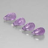 6 ct VVS-VS Briolette with Hole Amethyst 9 mm