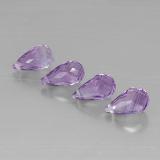 6 carat Violet Briolette with Hole Amethyst 9 mm