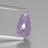1.5 ct VS Briolette with Hole Amethyst 9 mm