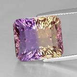 12 carat Bi-Color Octagon Concave Cut Ametrine 15mm x 13