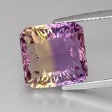 8 carat Bi-Color Octagon Concave Cut Ametrine 12.5mmx12mm