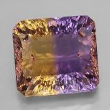 13 carat Bi-Color Octagon Concave Cut Ametrine 14.5mm x 13.5