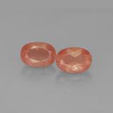 7x5mm Andesine Labradorite 1.5ct Oval Facet in Honey Red