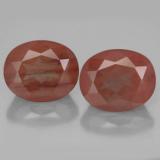 11x9mm Andesine Labradorite 8ct Oval Facet in Honey Red