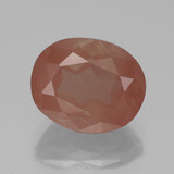 4 carat Honey Orange Oval Facet Andesine Labradorite 11x9