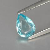0.8 carat Light Blue Pear Facet Apatite 7.5x5.5