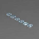 1 carat Light Blue Oval Facet Aquamarine 5mm x 3mm