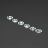 5mmx3mm Aquamarine 1.5ct Oval Facet in Light Blue