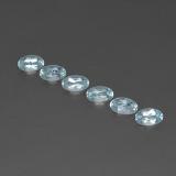 5mm x 3 Aquamarine 1ct Oval Facet in Light Blue