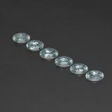5mmx3mm Aquamarine 1ct Oval Facet in Light Blue