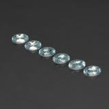 1 carat Light Blue Oval Facet Aquamarine 5mm x 3mm