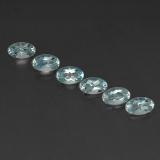 1 carat Light Blue Oval Facet Aquamarine 5mmx3mm
