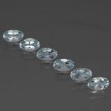 5mmx3mm Aquamarine 1ct Oval Facet in Light Blue