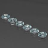 1 carat Light Blue Oval Facet Aquamarine 5x3