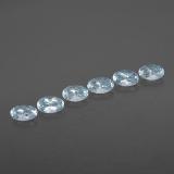 5mmx3mm Oval Facet Aquamarine 1ct
