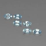 5x3mm Aquamarine 1.5ct Oval Facet in Light Blue