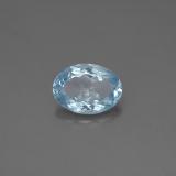 8.5x6 Oval Facet Aquamarine 1ct