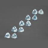 1.5 carat Light Blue Trillion Facet Aquamarine 4.5mm x 4mm