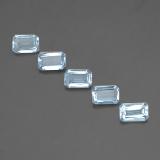 2.5 ct VVS-VS Octagon Facet Aquamarine 6mm x 4