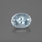 2 ct VVS-VS Oval Facet Aquamarine 9.5mm x 7