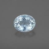 8.5x7 Oval Facet Aquamarine 1.5ct