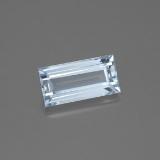 10x5 Aquamarine 1.5ct Baguette Facet in Light Blue