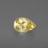 0.8 carat Yellow Golden Pear Facet Beryl 8x5