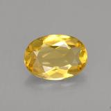 7mm x 5 Beryl 0.6ct Oval Facet in Yellow Golden