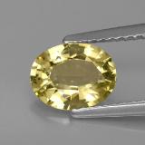 1 carat Yellow Golden Oval Facet Beryl 8mmx6.5mm