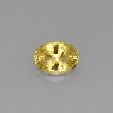 0.7 carat Yellow Golden Oval Facet Beryl 7x5mm
