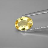 0.9 carat Yellow Golden Oval Facet Beryl 8x6mm