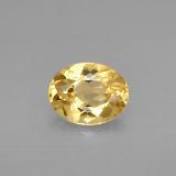 1.5 carat Yellow Golden Oval Facet Beryl 9mm x 7