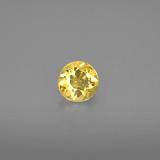 5.5mm Beryl 0.6ct Round Facet in Yellow Golden
