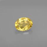 1 carat Yellow Golden Oval Facet Beryl 8x6